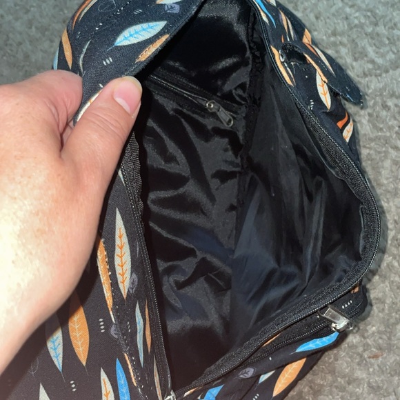 Ambry rope black leaf Slingback bag - Picture 3 of 9